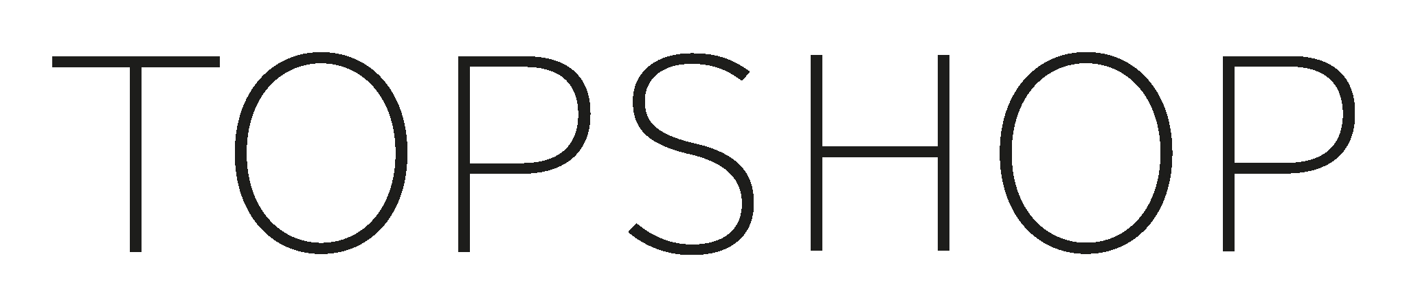 Topshop logo on a transparent background