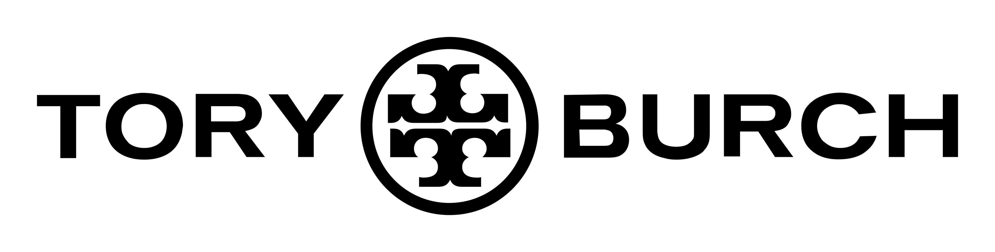 Tory Burch logo on a transparent background