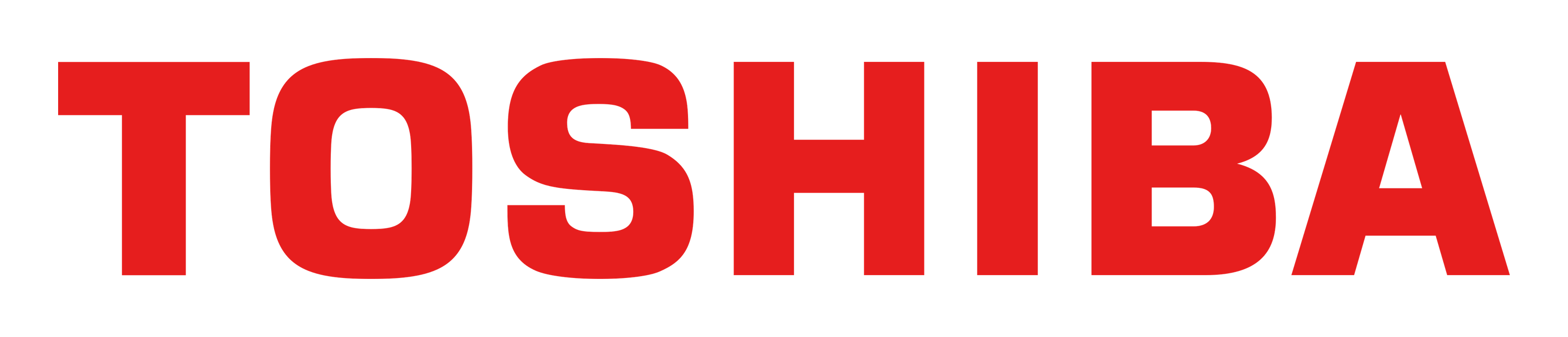 Toshiba logo on a transparent background