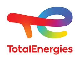 Totalenergies logo, horizontal version, on a transparent background