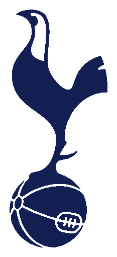 Tottenham Hotspur logo, horizontal version, on a transparent background