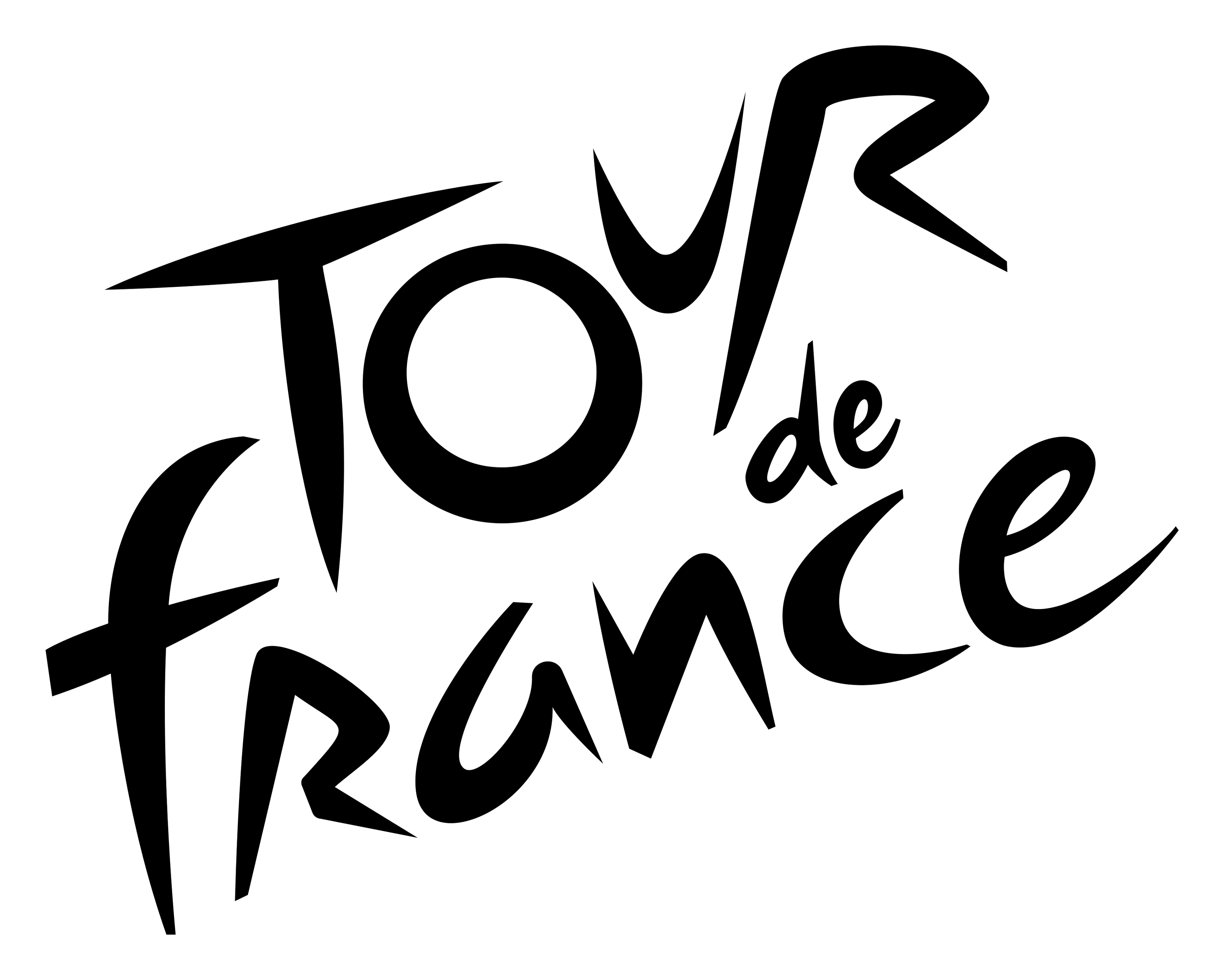 Tour de France Logo auf transparentem Hintergrund