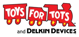 Toys for Tots logo, horizontal version, on a transparent background