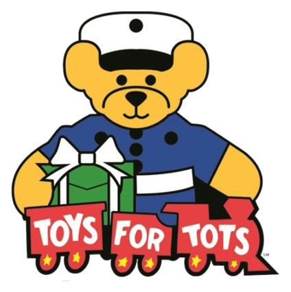 Toys for Tots logo, icon version, on a transparent background