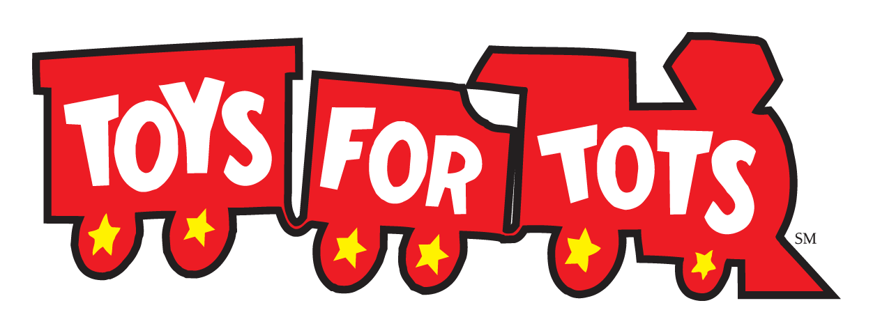 Toys for Tots logo on a transparent background