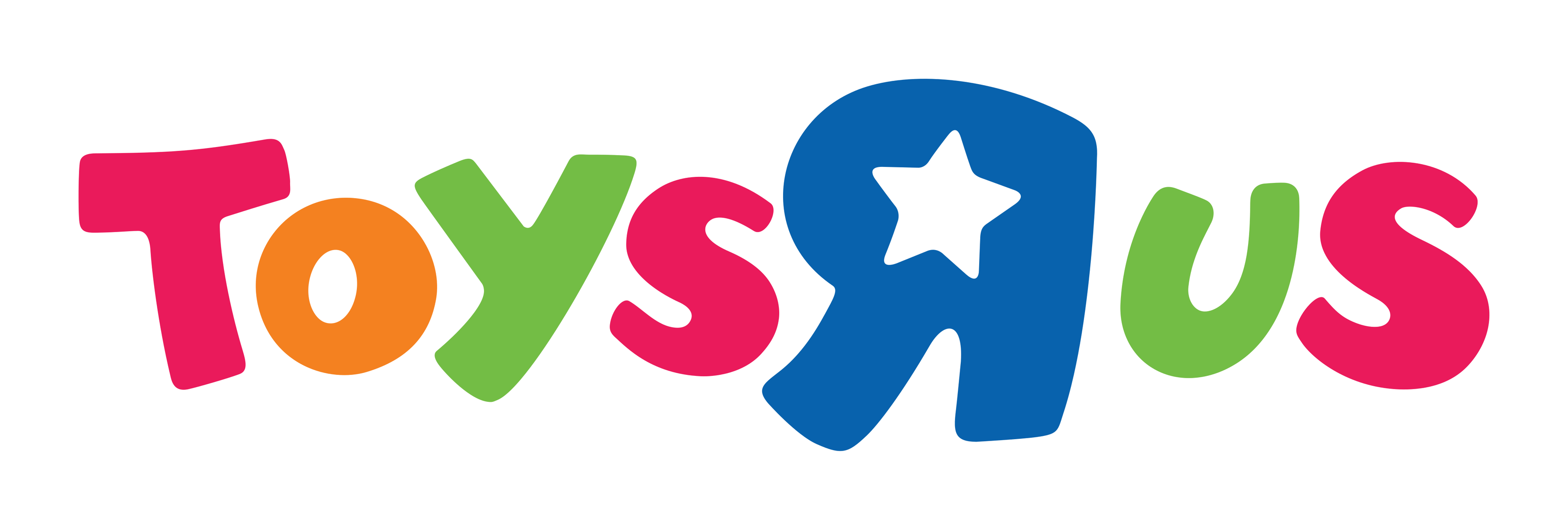 Toys R US Logo auf transparentem Hintergrund