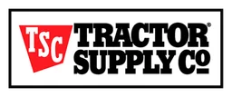 Tractor Supply logo, monochrome wordmark version, on a transparent background