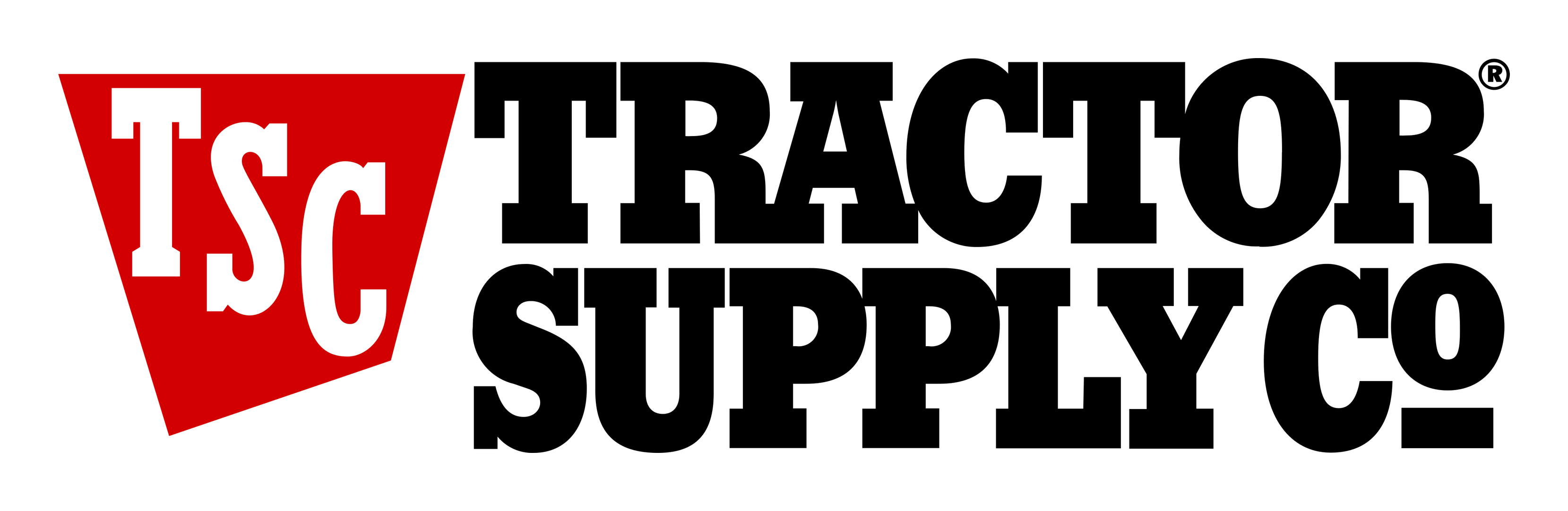 Tractor Supply logo on a transparent background