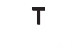 Tramontina logo, white version, on a transparent background