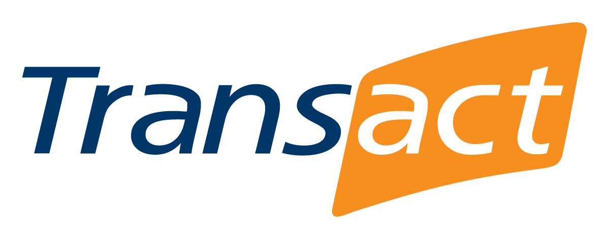 Transact logo on a transparent background