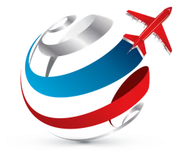 Travel logo, icon version, on a transparent background