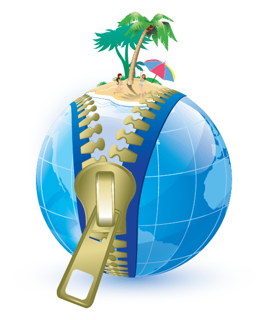 Travel logo on a transparent background