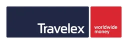 Travelex logo, wordmark version, on a transparent background