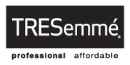 Tresemme logo, black version, on a transparent background