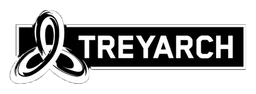 Treyarch logo, monochrome wordmark version, on a transparent background