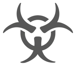 Tribal logo, monochrome icon version, on a transparent background