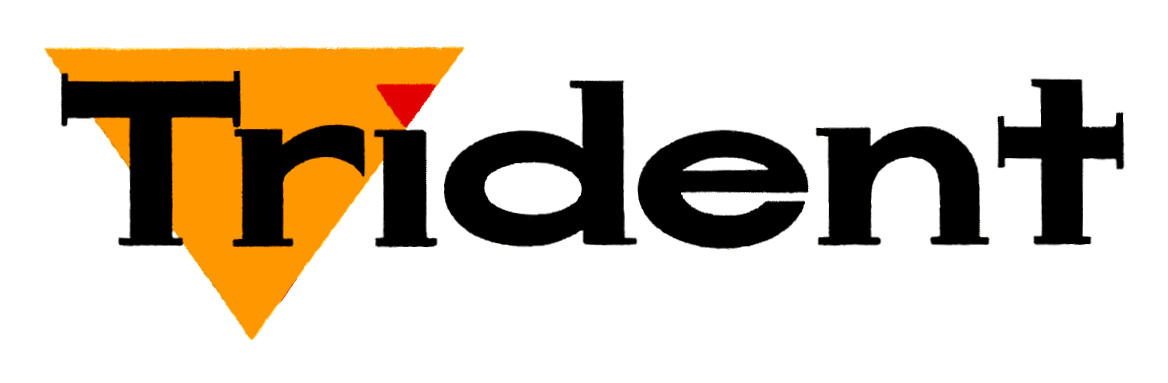 Trident logo on a transparent background