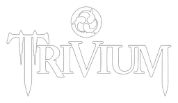 Trivium logo, white version, on a transparent background