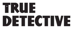 True Detective のロゴ、ブラック ロゴタイプバージョン（背景透過）