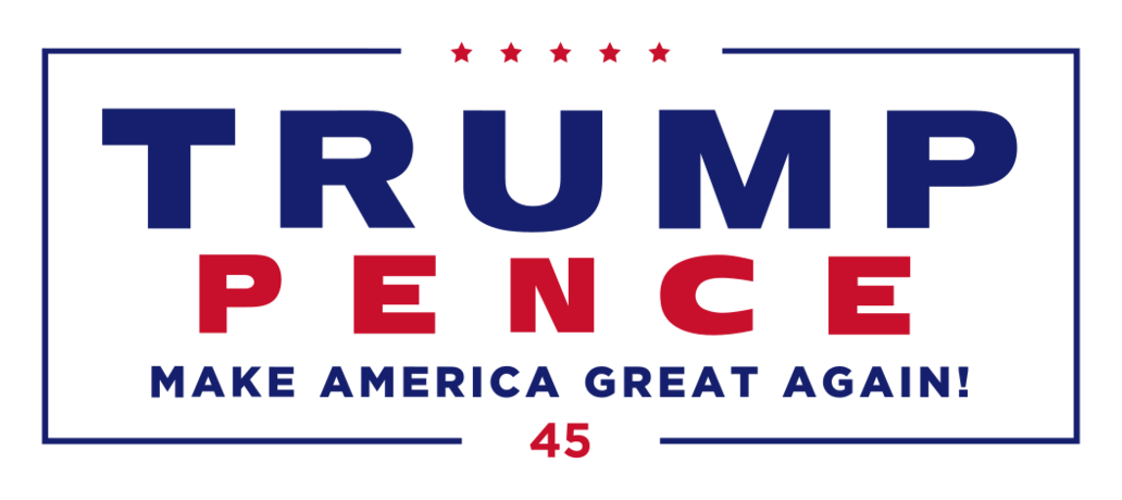 Trump logo on a transparent background