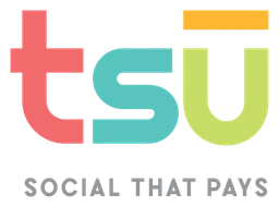 Tsu logo, horizontal version, on a transparent background