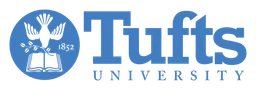 Tufts University logo, wordmark version, on a transparent background