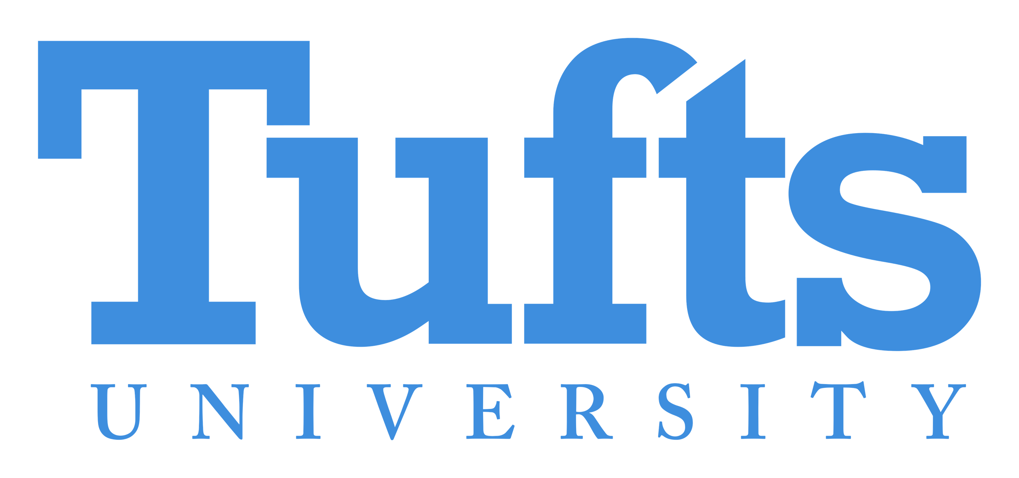 Tufts University logo on a transparent background