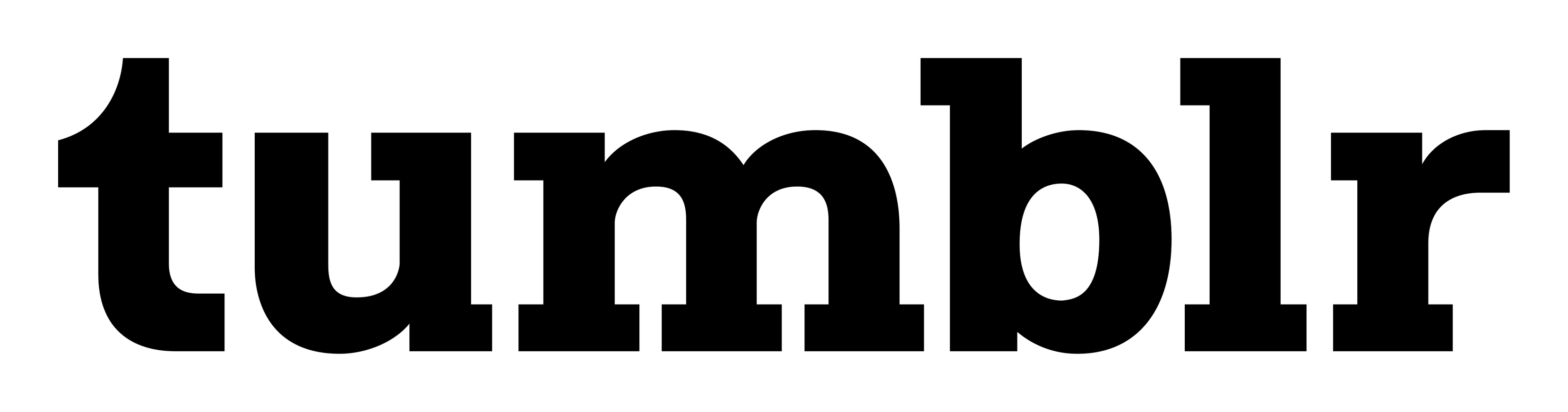 Tumblr logo on a transparent background