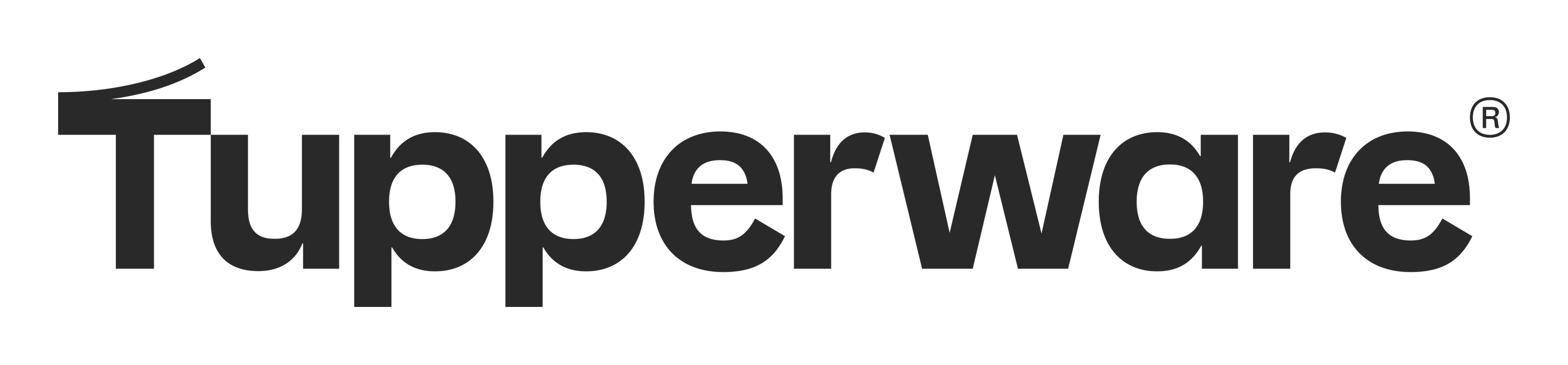Tupperware logo on a transparent background