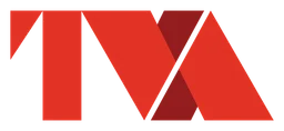 Tva logo, horizontal version, on a transparent background