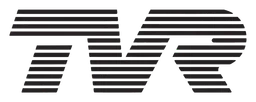 TVR logo, black wordmark version, on a transparent background