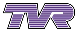 TVR logo, wordmark version, on a transparent background