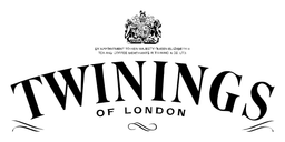 Twinings logo, black version, on a transparent background