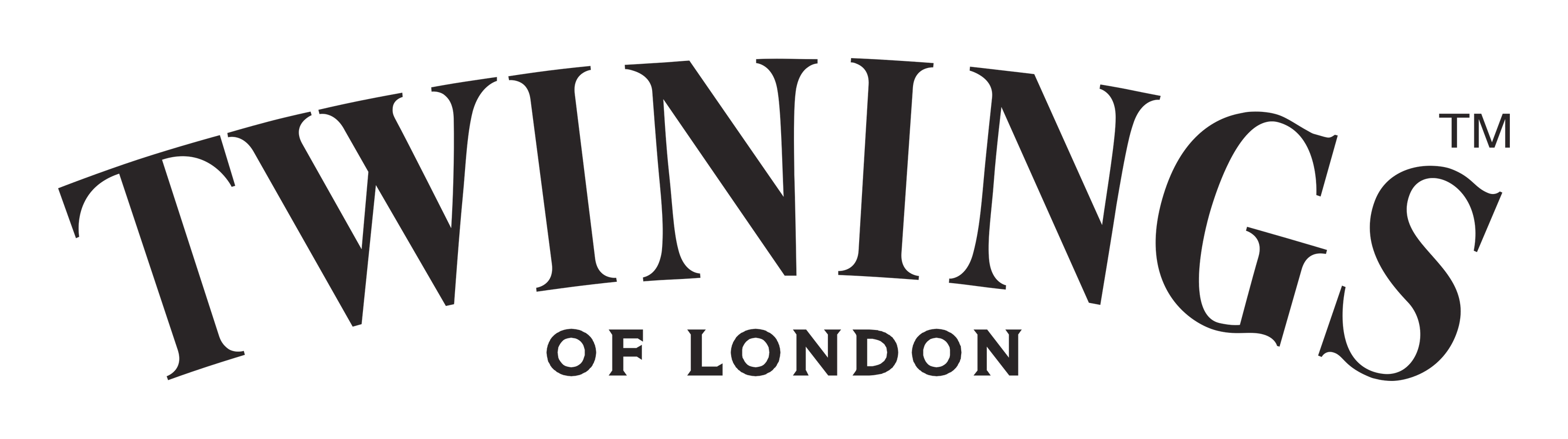Twinings logo on a transparent background