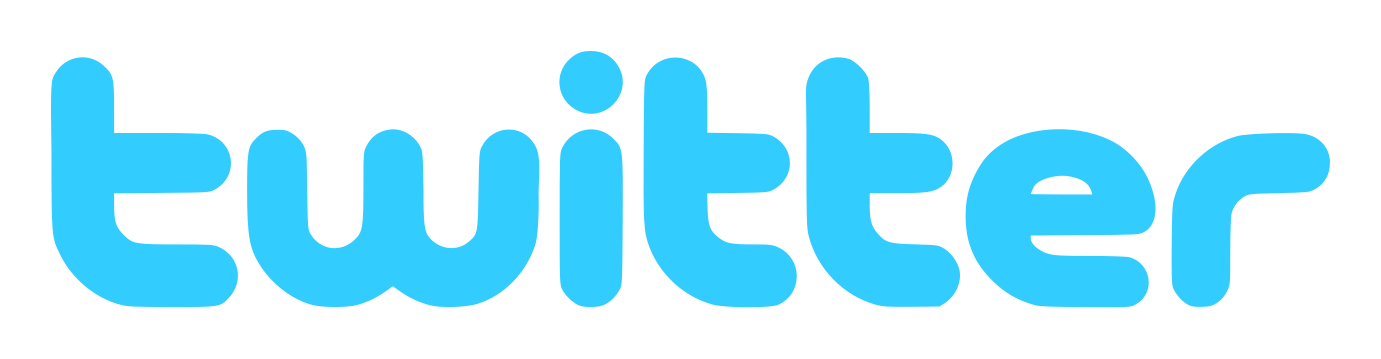 Twitter logo on a transparent background