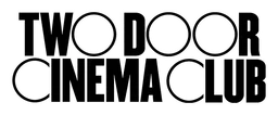 Two Door Cinema Club logo, black wordmark version, on a transparent background