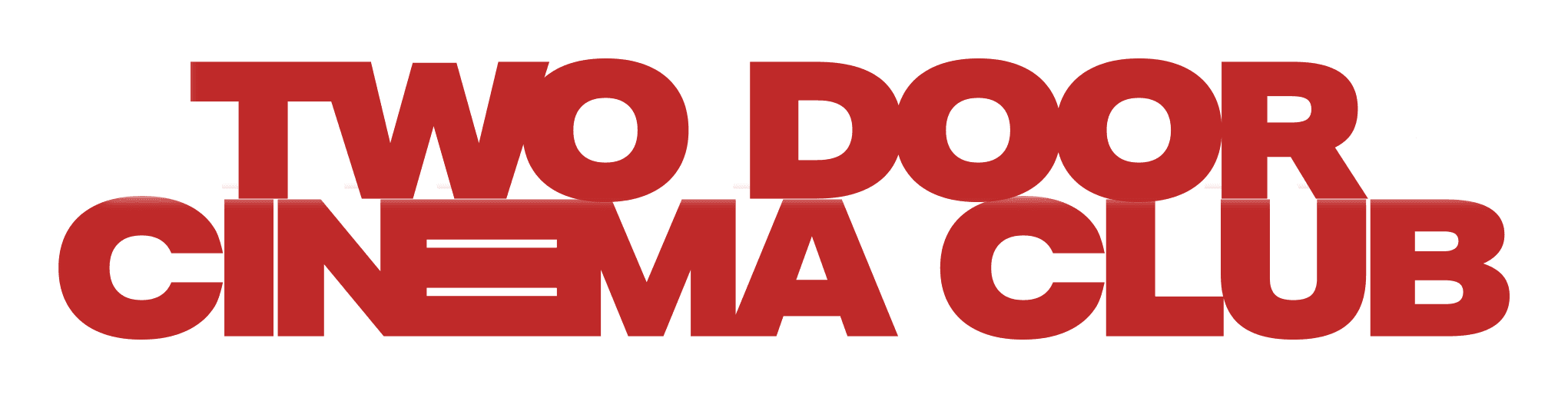 Two Door Cinema Club logo on a transparent background