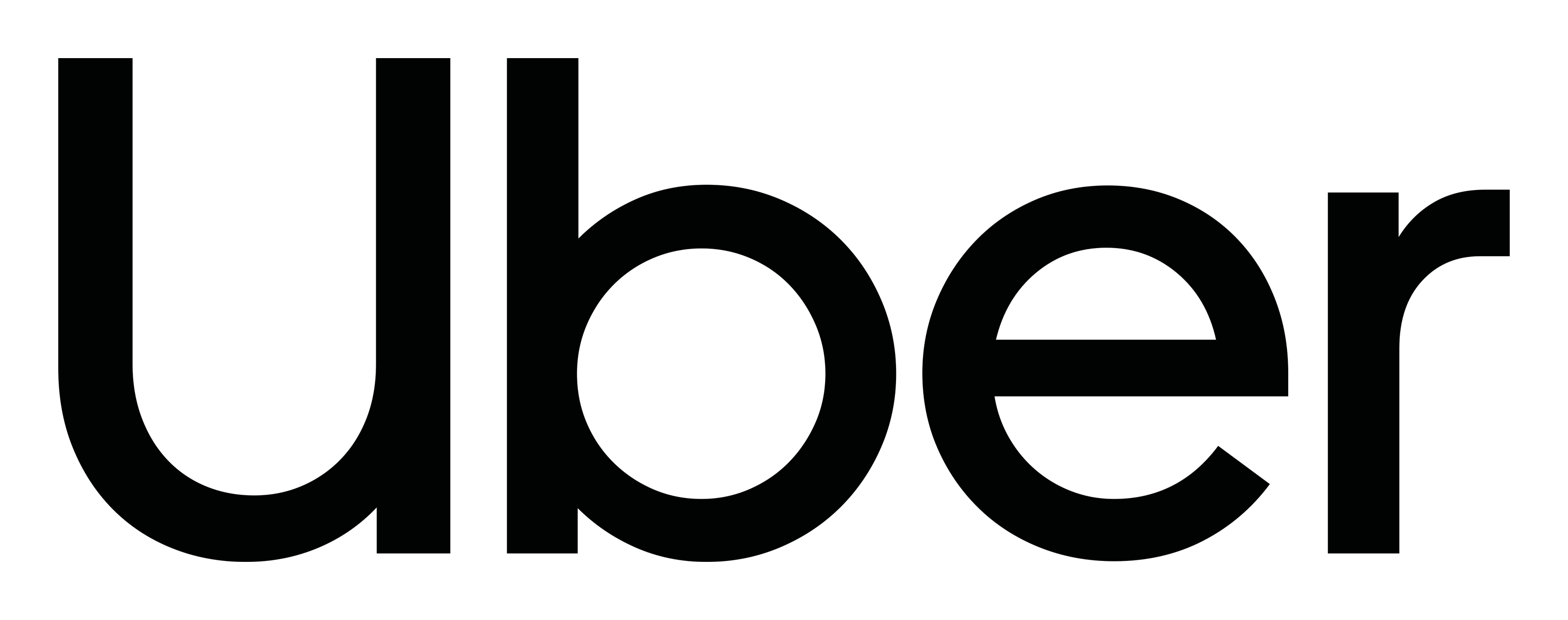 Uber logo on a transparent background