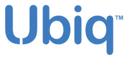 Ubiq logo, horizontal version, on a transparent background