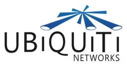 Ubiquiti logo, horizontal version, on a transparent background