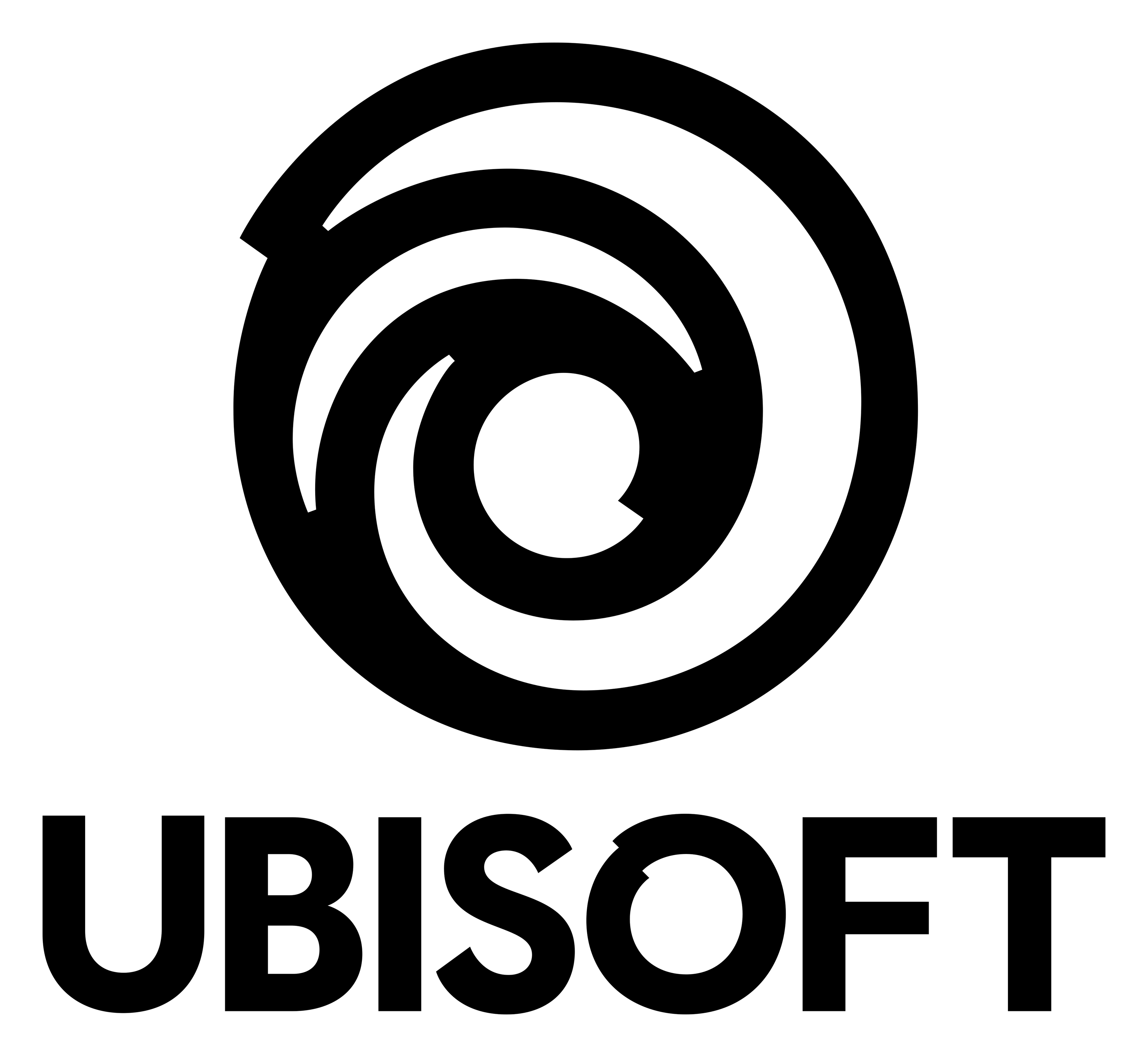 Ubisoft logo on a transparent background