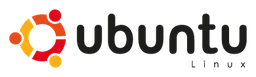 Ubuntu logo, wordmark version, on a transparent background