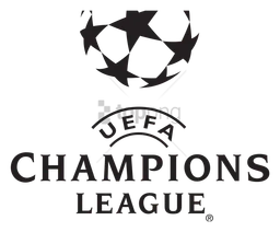 UEFA Champions League logo, black icon version, on a transparent background