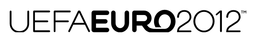 UEFA Euro 2012 logo, black wordmark version, on a transparent background
