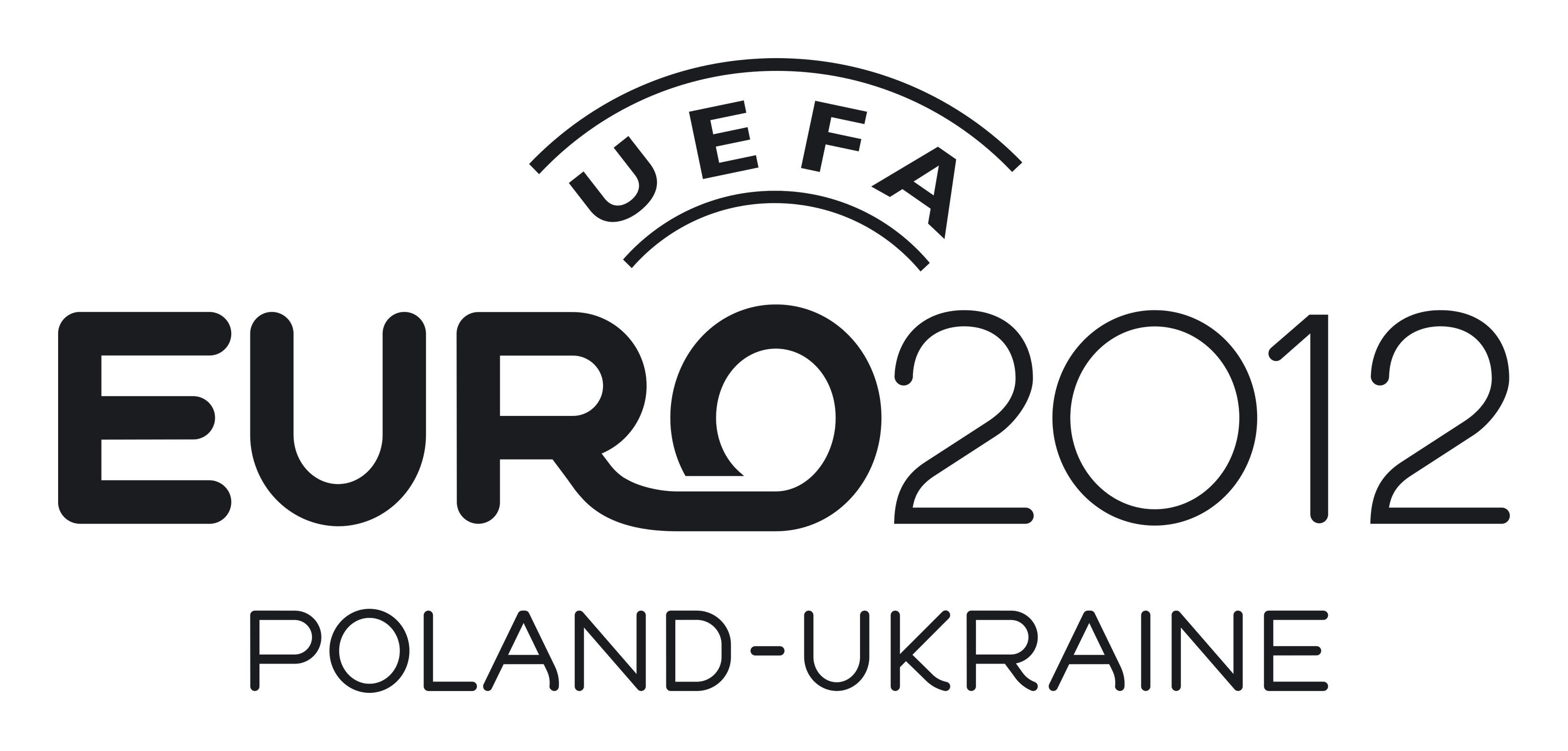 UEFA Euro 2012 logo on a transparent background