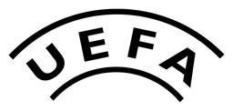 UEFA logo, black version, on a transparent background
