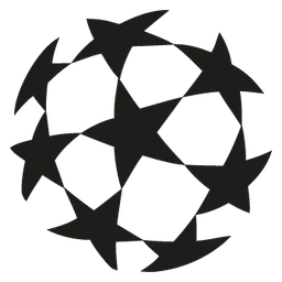 UEFA logo, black icon version, on a transparent background