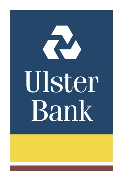 Ulster Bank logo, horizontal version, on a transparent background