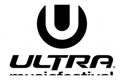 Ultra Music Festival logo, black version, on a transparent background