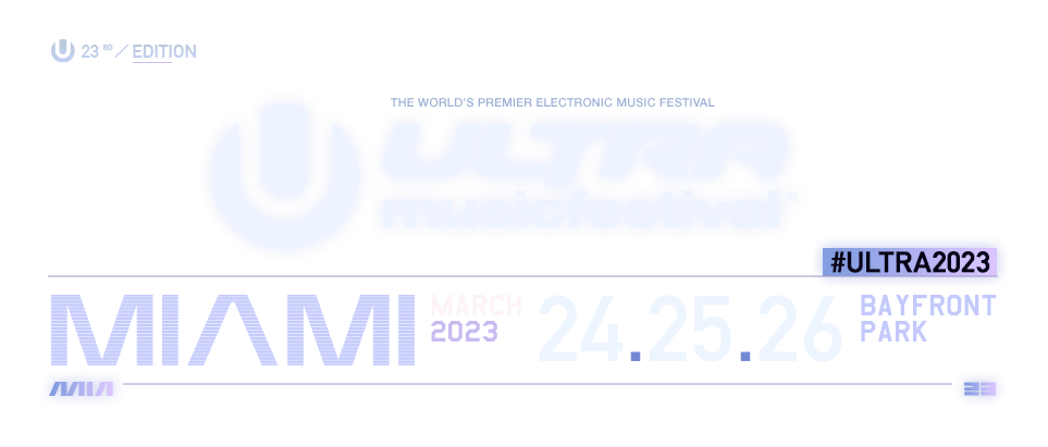 Ultra Music Festival logo on a transparent background